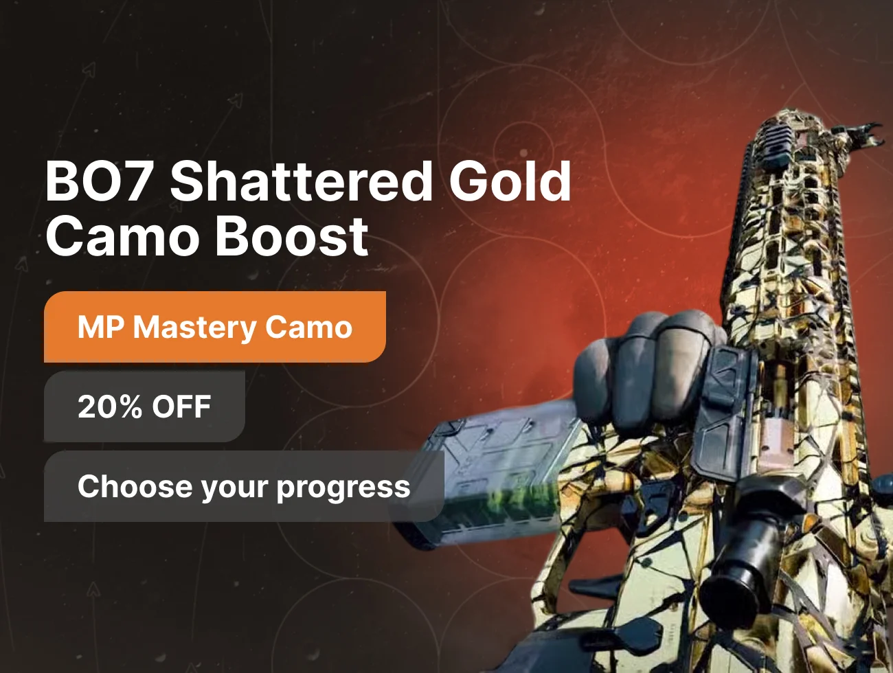 BO7 Shattered Gold Camo Boost